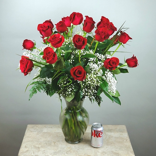 Two Dozen Red Roses for Mom