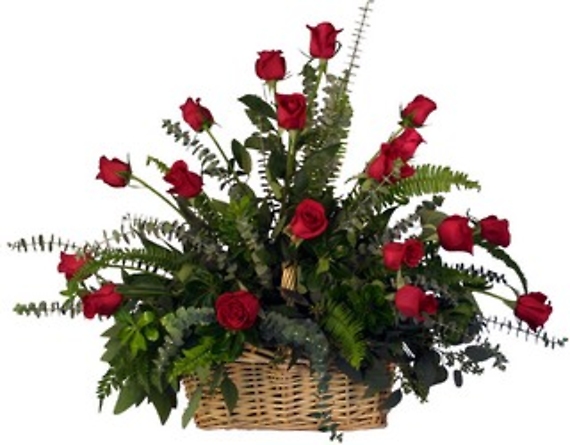 Big Ol\' Basket of Red Roses